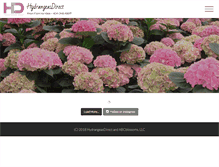 Tablet Screenshot of hydrangeasdirect.com